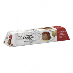 LOT DE 4 - PURINA GOURMET - Révélations Mousseline au Boeuf Pâtée pour chat - boite de 4 paquets de 57 g