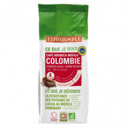 LOT DE 6 - ETHIQUABLE - Colombie Bio Café moulu pur arabica - paquet de 250 g