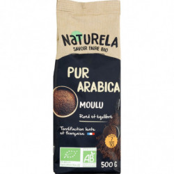 LOT DE 4 - NATURELA - Pur Arabica Café moulu Bio - paquet de 500 g