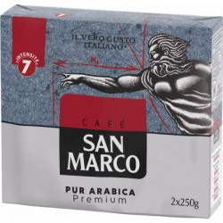 LOT DE 6 - SAN MARCO - Café moulu pur arabica - paquet de 500 g