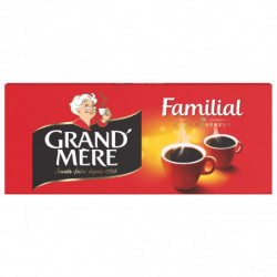 LOT DE 4 - GRAND MERE - Familial Café moulu - paquet de 1 kg
