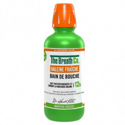 LOT DE 2 - THE BREATHCO - Haleine Fraîche Menthe Douce Bain de Bouche - bouteille de 500 ml