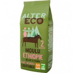 LOT DE 5 - ALTER ECO - Ethiopie Café moulu pur arabica bio - paquet de 260 g