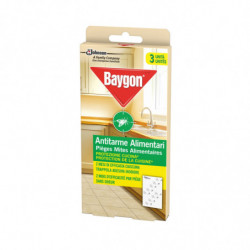BAYGON - Pièges Anti-Mites Alimentaires Sans Odeur - boîte de 3 pièges