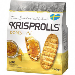 LOT DE 4 - KRISPROLLS - Pain Suédois dorés - paquet de 240 g