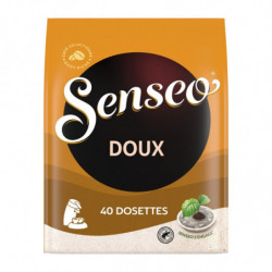 SENSEO - Doux Café dosettes Compatibles Senseo - paquet de 40 dosettes - 277 g