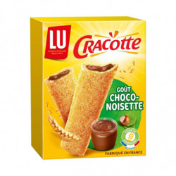 LOT DE 5 - LU - Cracotte Biscottes fourrées Choco Noisette - boîte de 216 g