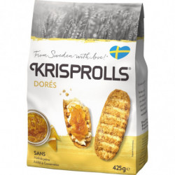 LOT DE 4 - KRISPROLLS - Pain Suédois dorés - paquet de 425 g