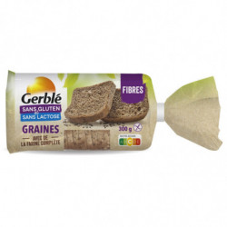 LOT DE 5 - GERBLE - Pain aux Graines Sans Gluten - paquet de 300 g