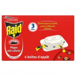 RAID - Pièges anti-cafards - boite de 6 pièges