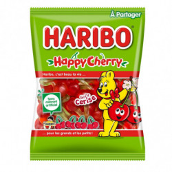 LOT DE 4 - HARIBO - Bonbons Happy Cherry - paquet de 220 g