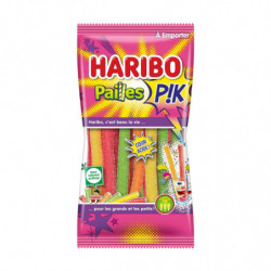 LOT DE 6 - HARIBO - Bonbons Pailles Pik Coeur Acide - sachet de 180 g
