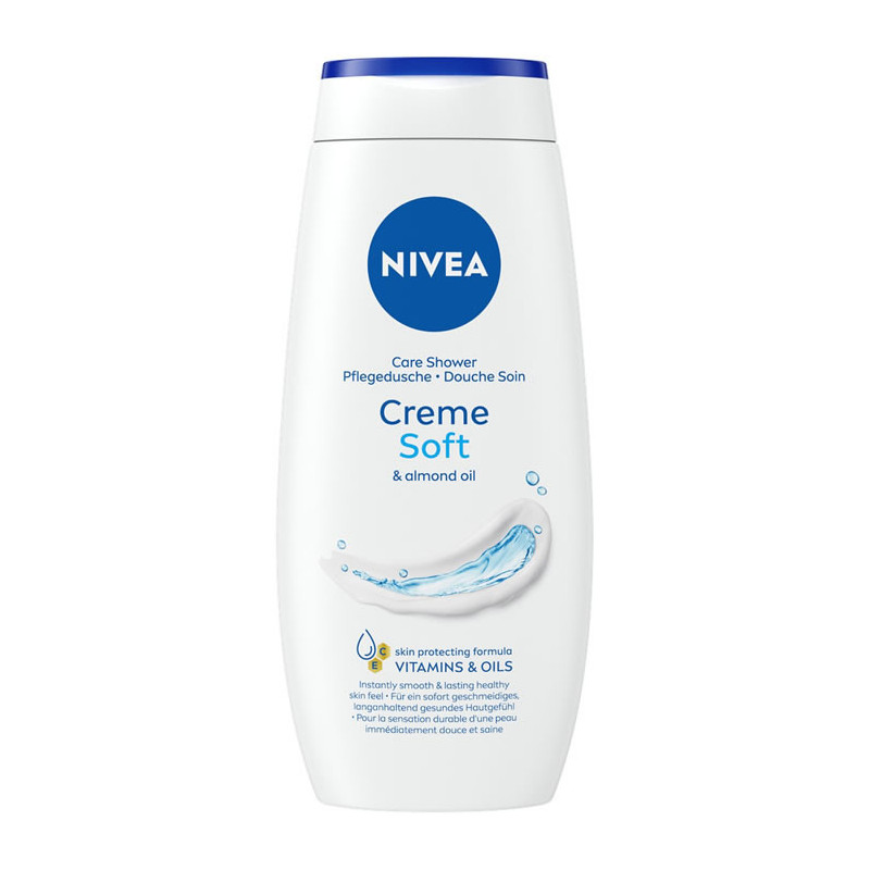 LOT DE 3 - NIVEA - Creme Douceur Gel douche soin Amande Douce - flacon de 250 ml