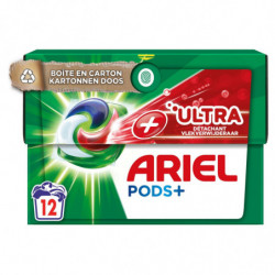 LOT DE 2 - ARIEL - Lessive Capsule Ultra Détachant - boite de 12 capsules