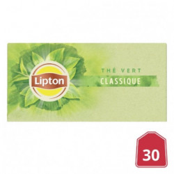 LOT DE 4 - LIPTON - Thé vert Classique - boite de 30 Sachets