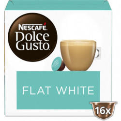 DOLCE GUSTO - Flat White Café capsules Compatible Dolce Gusto - boîte de 16 capsules