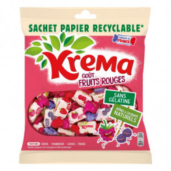 LOT DE 2 - KREMA - Bonbons gout Fruits Rouges - paquet de 240 g