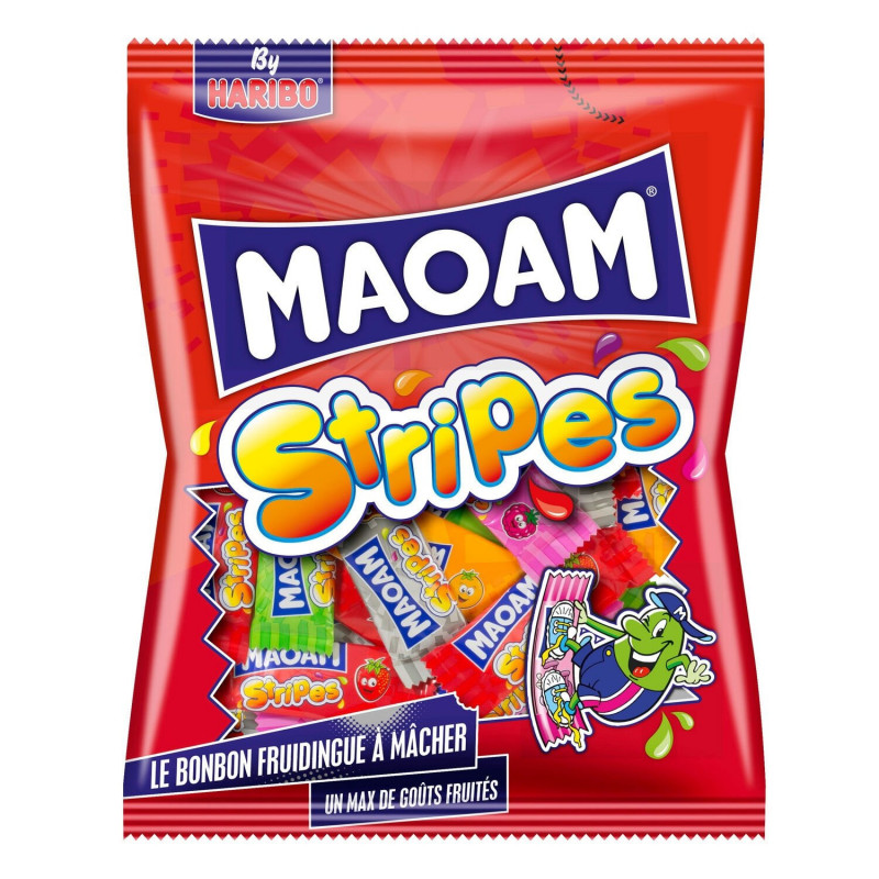 LOT DE 5 - MAOAM - Bonbons Stripes - paquet de 250 g