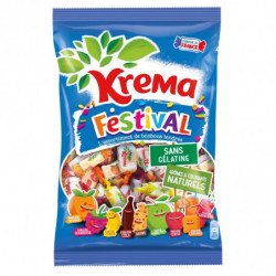 LOT DE 3 - KREMA - Bonbons Festival parfums assortis - paquet de 360 g