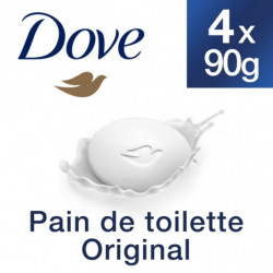 LOT DE 2 - DOVE - Original Savon Pain de Toilette - paquet de 4x90g