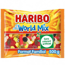 LOT DE 4 - HARIBO - Bonbons World Mix - sachet de 500 g