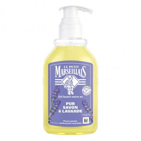 LOT DE 5 - LE PETIT MARSEILLAIS - Savon Liquide Mains Pur Savon et Lavande - flacon de 250 ml