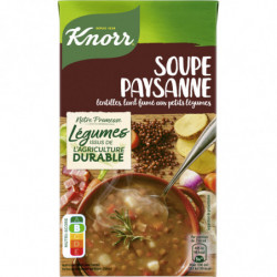 LOT DE 2 - KNORR - Soupe Paysanne Lentilles et lard fumé - brique de 1 L