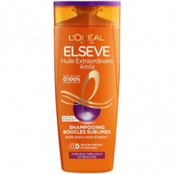 LOT DE 4 - ELSEVE - Shampoing Boucles Sublimes Pour Cheveux Très Secs Et Bouclés - flacon de 350 ml