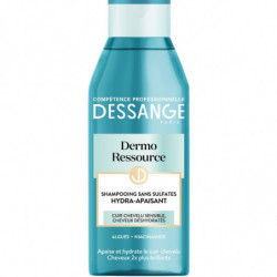 LOT DE 6 - DESSANGE - Shampooing Dermo Ressource Hydra-Apaisant sans Sulfates - flacon de 250 ml