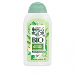 LOT DE 2 - LE PETIT MARSEILLAIS - Shampooing Brillance Pomme Aloe Vera Bio - flacon de 240 ml