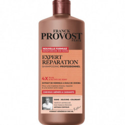 LOT DE 4 - FRANCK PROVOST - Shampooing Expert Réparation Extrait Moringa Huile de Jojoba - flacon de 500 ml