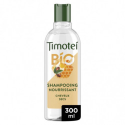 LOT DE 4 - TIMOTEI - Shampooing Nourrissant Cheveux Secs Au Miel Et Jojoba - flacon de 300 ml