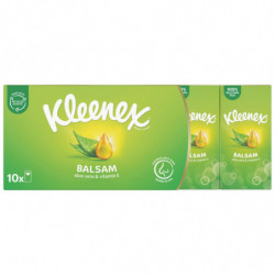LOT DE 2 - KLEENEX - Mouchoirs Balsam - paquet de 10 étuis