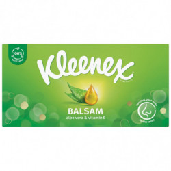 LOT DE 6 - KLEENEX - Mouchoirs Soins Balsam - boite de 80 Mouchoirs