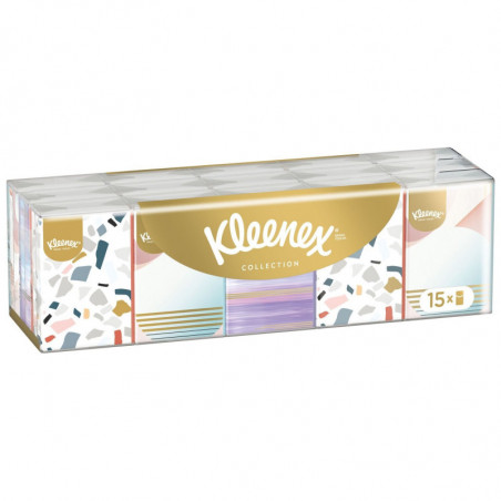 LOT DE 6 - KLEENEX - Mouchoirs Collection Etui Mini - paquet de 15 étuis