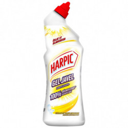 LOT DE 3 - HARPIC - Gel WC Javel Éclat et Blancheur Citron Pamplemousse - flacon de 750 ml