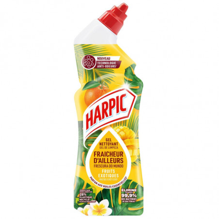 LOT DE 3 - HARPIC - Gel WC Fraicheur DAilleurs Fruits Exotiques - flacon de 750 ml