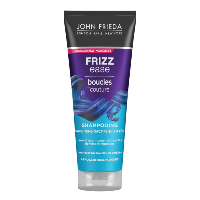 LOT DE 2 - JOHN FRIEDA - Shampooing Frizz Ease Boucles Couture sans Sulfates - tube de 250 ml