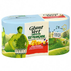 LOT DE 3 - GEANT VERT - Maïs doux extra croquant sans résidu de pesticides - pack de 2 boites de 285 g net égoutté