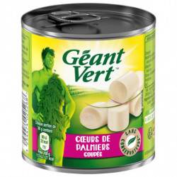 LOT DE 2 - GEANT VERT - Cur de palmiers coupés - boite de 110 g net égoutté