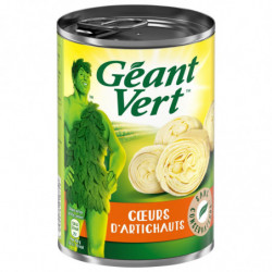 LOT DE 2 - GEANT VERT - Curs d'artichauts - boite de 240 g net égoutté