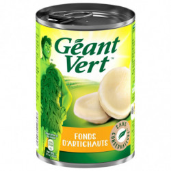 LOT DE 4 - GEANT VERT - Fond d'artichauts - boite de 210 g net égoutté