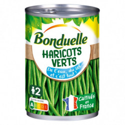 LOT DE 2 - BONDUELLE - Haricots verts extra-fins - boîte de 220 g