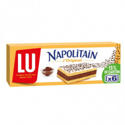 LOT DE 3 - LU - Napolitain L'Original Gâteaux au chocolat - boîte de 6 sachets - 180 g