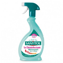 LOT DE 6 - SANYTOL - Pamplemousse Nettoyant Ménager Désinfectant Multi-Usages - spray de 500 ml