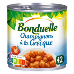 LOT DE 3 - BONDUELLE - Champignons à la Grecque - boite de 400 g