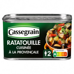 LOT DE 4 - CASSEGRAIN - Ratatouille cuisinée à la provençale - boîte de 380 g