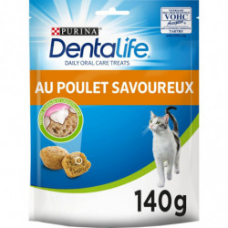 LOT DE 2 - DENTALIFE - Friandise pour chat au Poulet - paquet de 140 g
