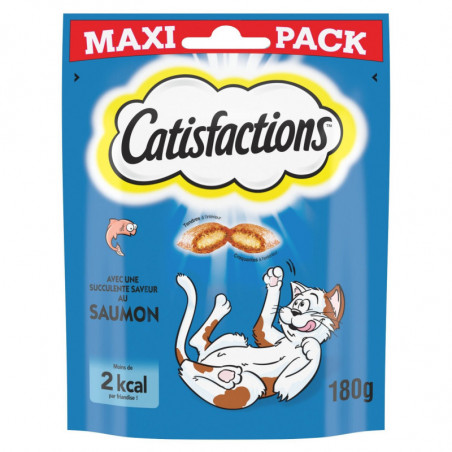 CATISFACTIONS - Friandise pour chat au Saumon - sachet de 180 g