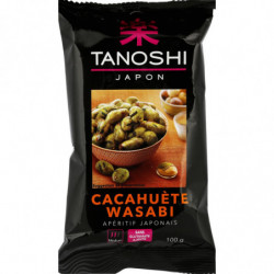 LOT DE 6 - TANOSHI - Cacahuètes au Wasabi - sachet de 100 g